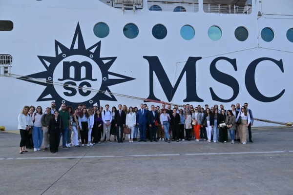 Διοργάνωση εκπαιδευτικής επίσκεψης σε φοιτητές του Πανεπιστημίου Πειραιώς στο κρουαζιερόπλοιο MSC Splendida στον Πειραιά από την CLIA